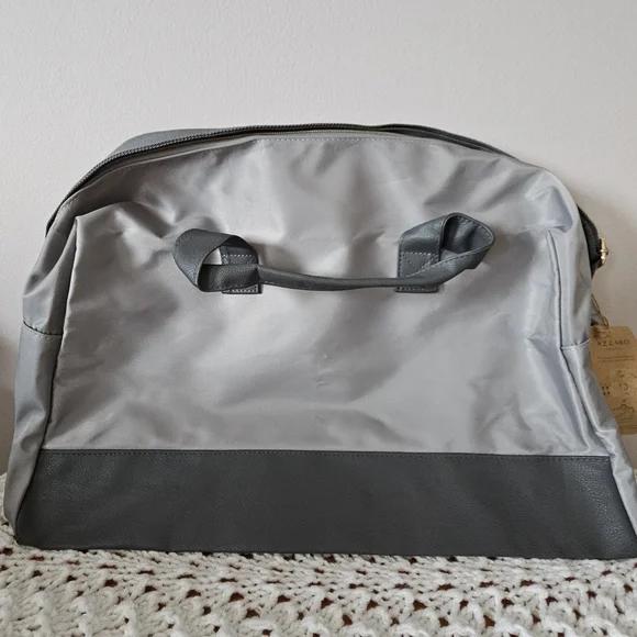 NWT Azzaro Gray Weekender Duffle Bag - Picture 3 of 13